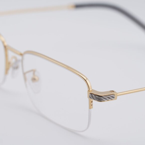 Fred FG50007U 030 Eyeglasses Gold 56mm Rectangle Frame - Picture 6 of 9